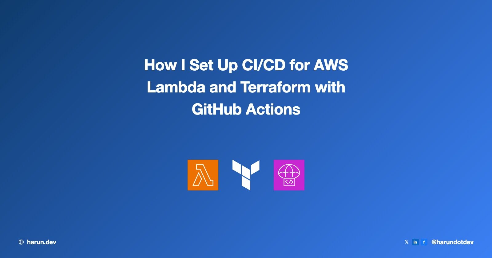 GitHub Actions + Terraform CI/CD for AWS Lambda with OIDC