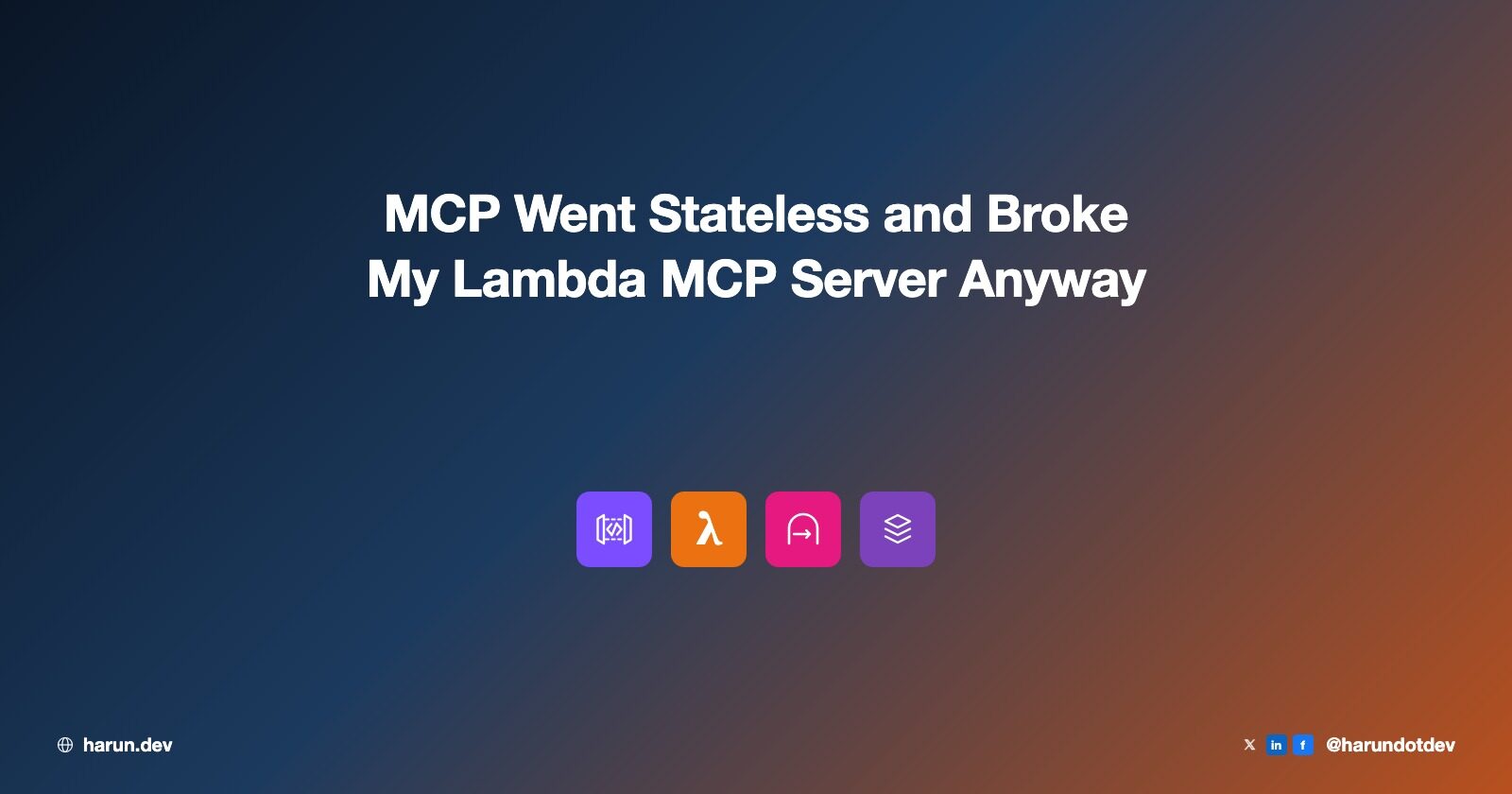 MCP Went Stateless and Broke My Lambda MCP Server Anyway