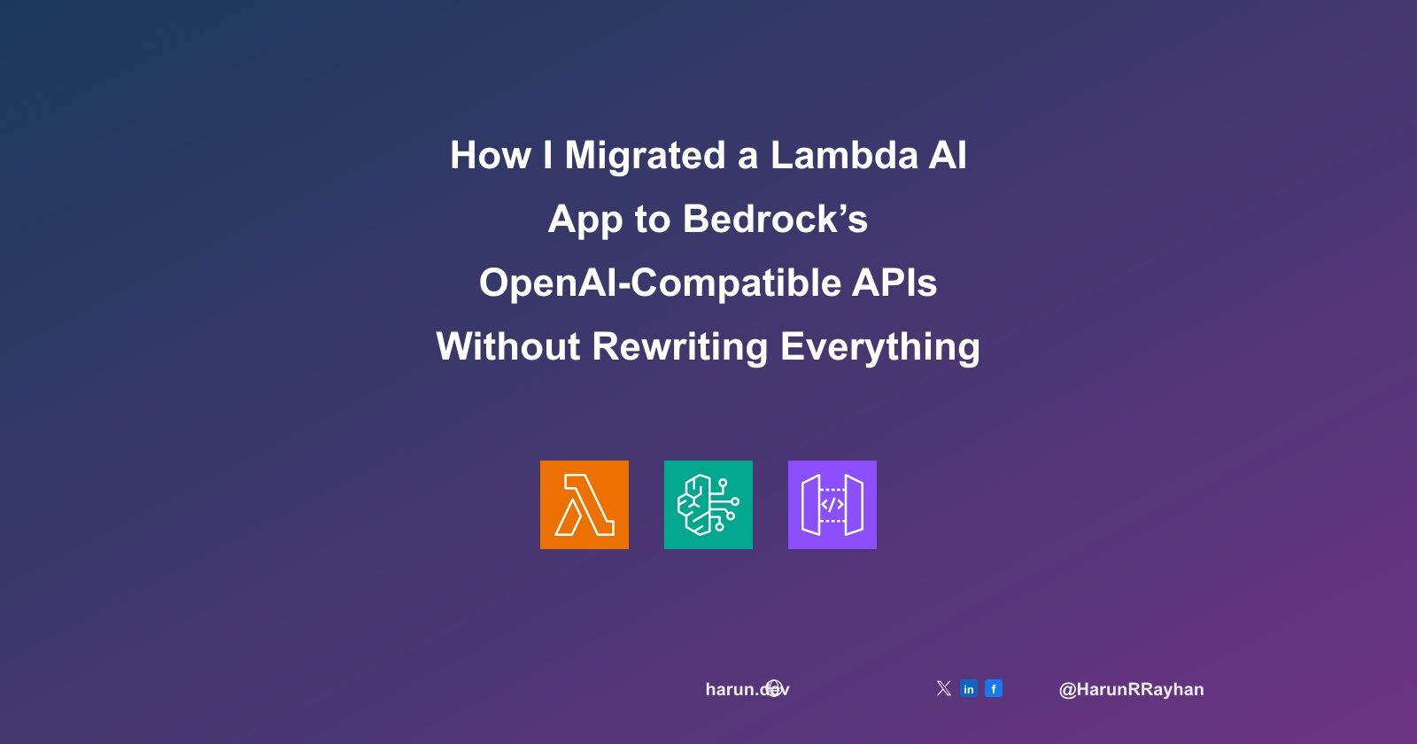 How I Migrated a Lambda AI App to Bedrock’s OpenAI-Compatible APIs Without Rewriting Everything