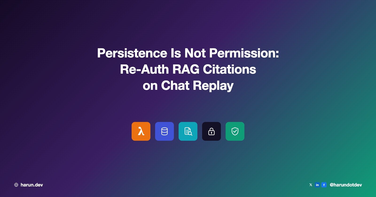 Persistence Is Not Permission: Re-Auth RAG Citations on Chat Replay