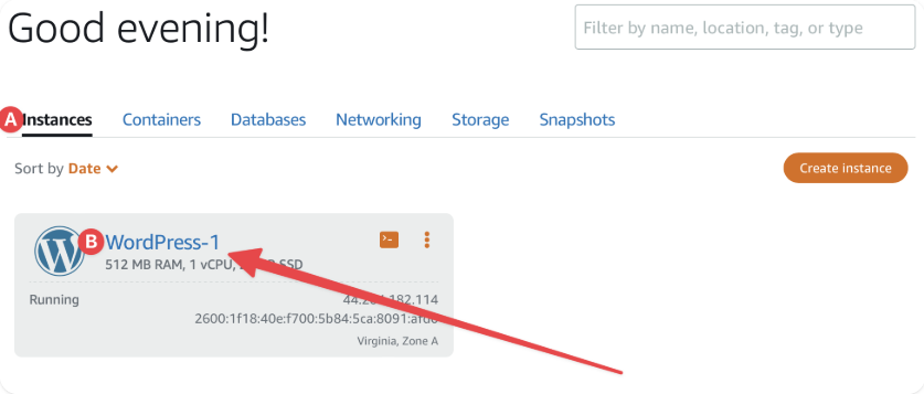 Amazon Lightsail Instances